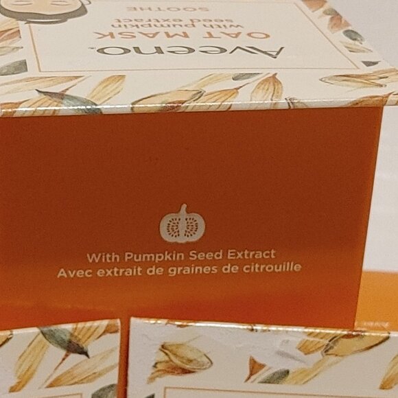 AVEENO OAT MASK LOT with PUMPKIN SEED EXTRACT Sooth your skin LOT of 3 - Picture 3 of 6